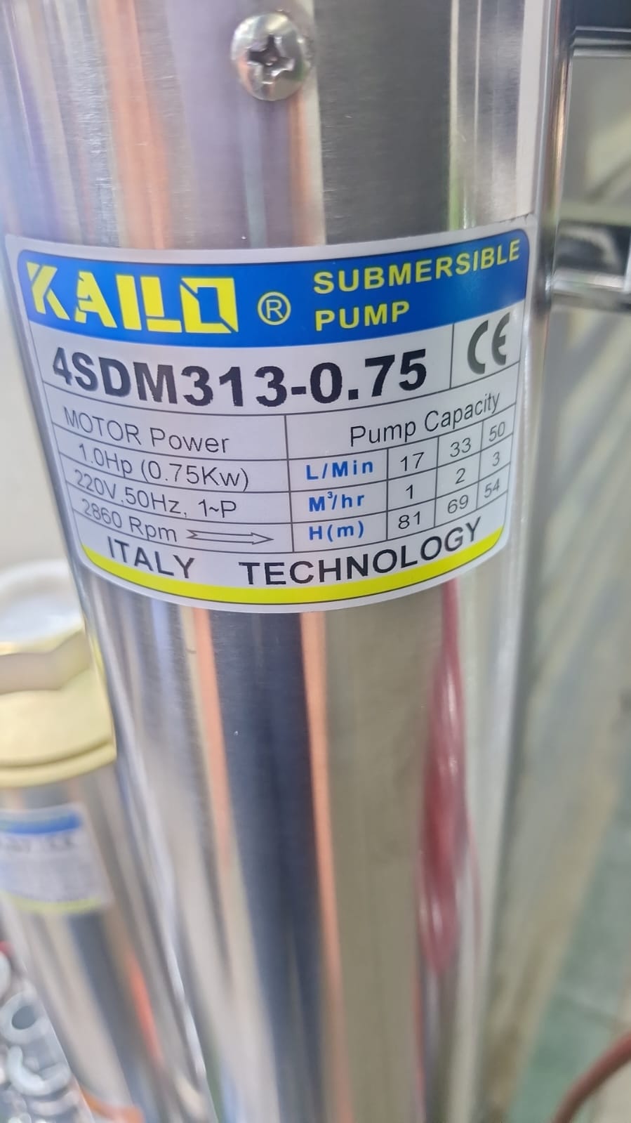 Kailo Submersible Water Pump AC with FREE Float Switch - Image 5